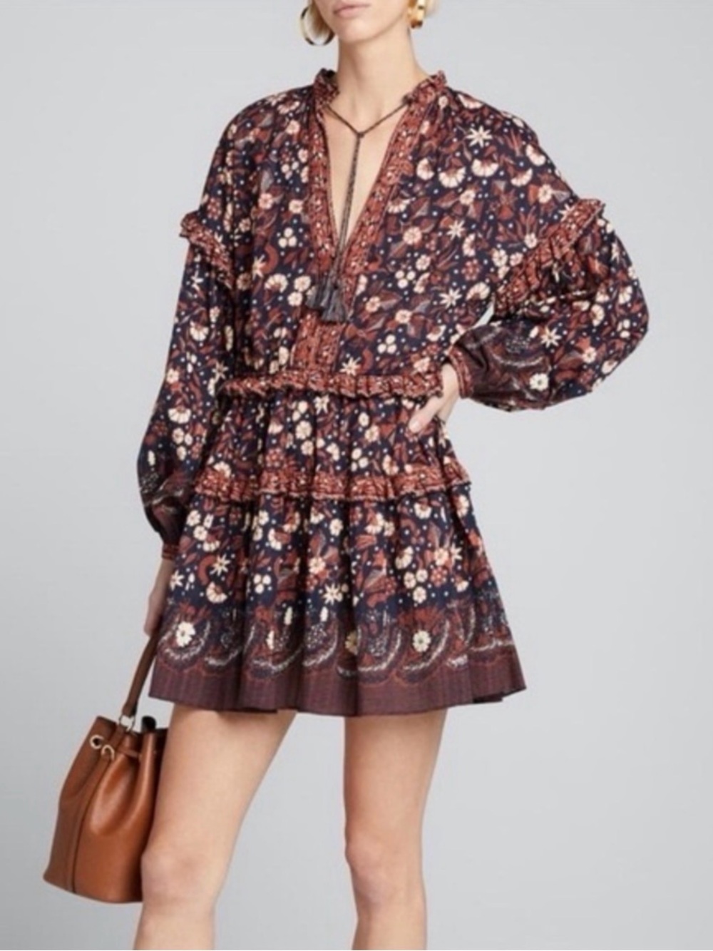 ULLA JOHNSON Mini Dress Amber Size 6